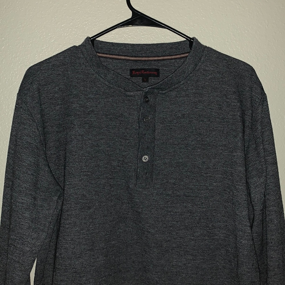 Gray Unisex Thermal Longsleeve Shirt